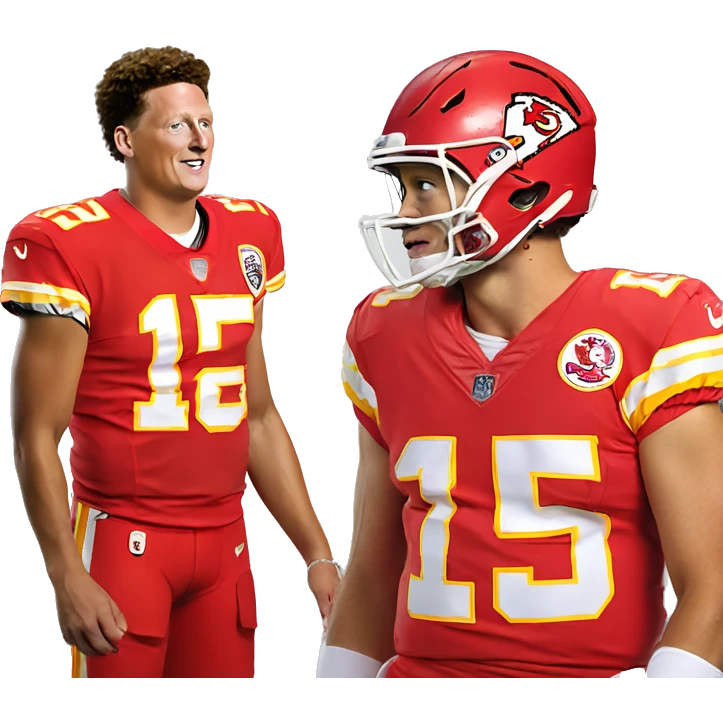 Patrick Mahomes and Roger Goodell emoji