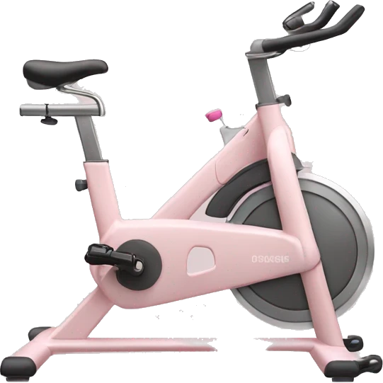 light pastel pink stationary bike emoji