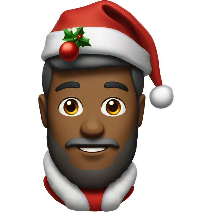 Duke with Christmas hat emoji