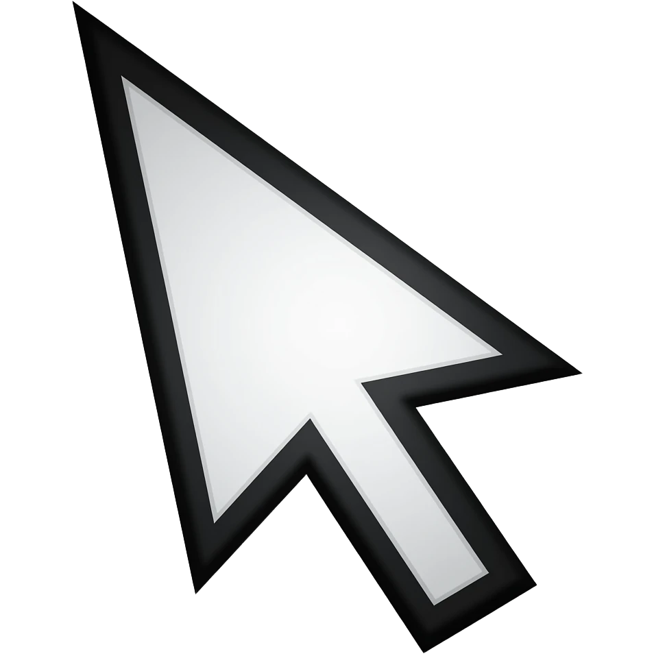 white mouse cursor emoji