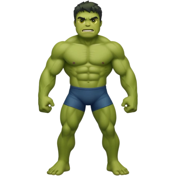 Hulk with full body emoji style emoji