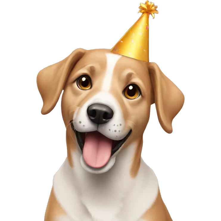 Birthday dog emoji