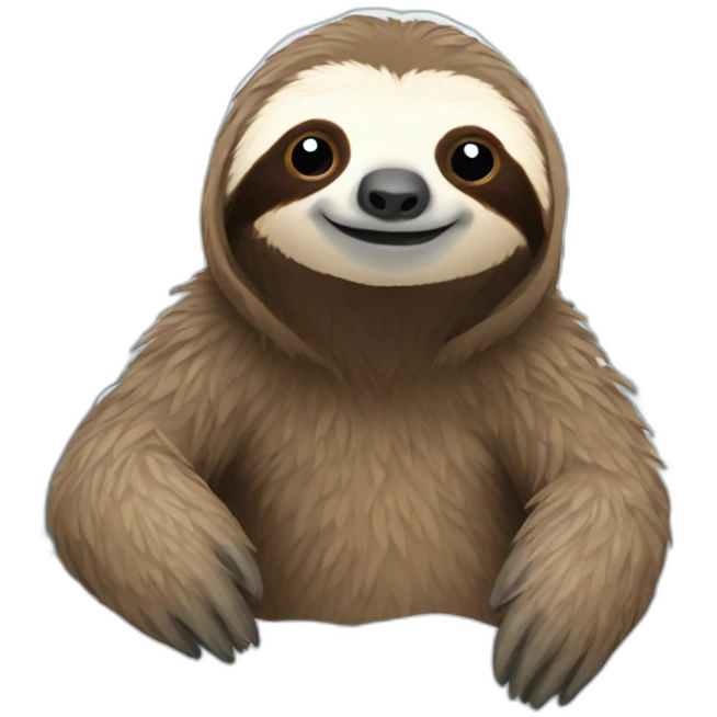 Sloth in a snowy place  emoji