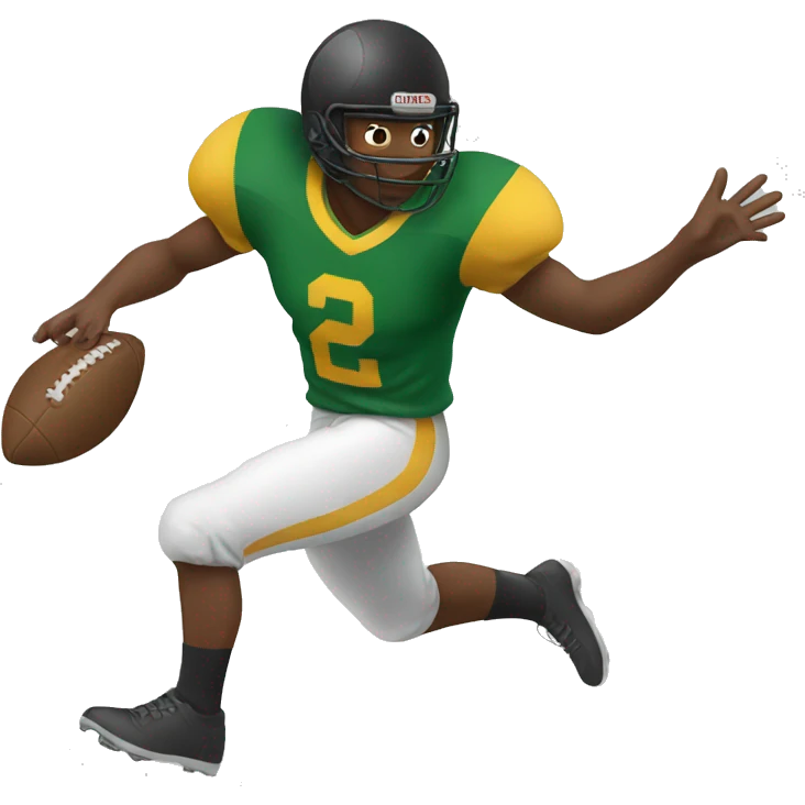 Throwing football emoji