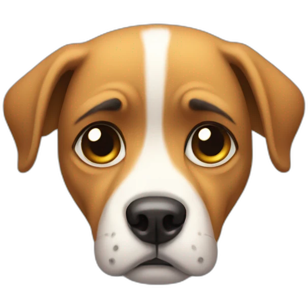Sad dog emoji