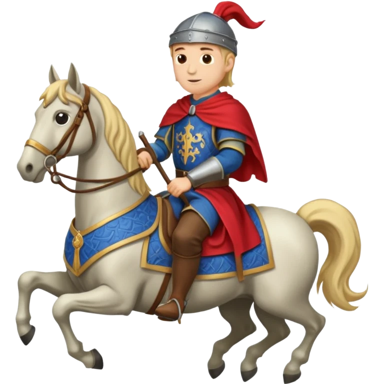 in medieval period  a man Riding Horse emoji
