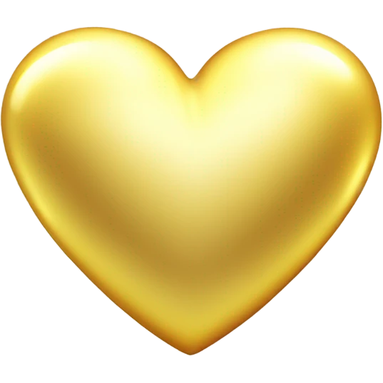 Gold heart emoji