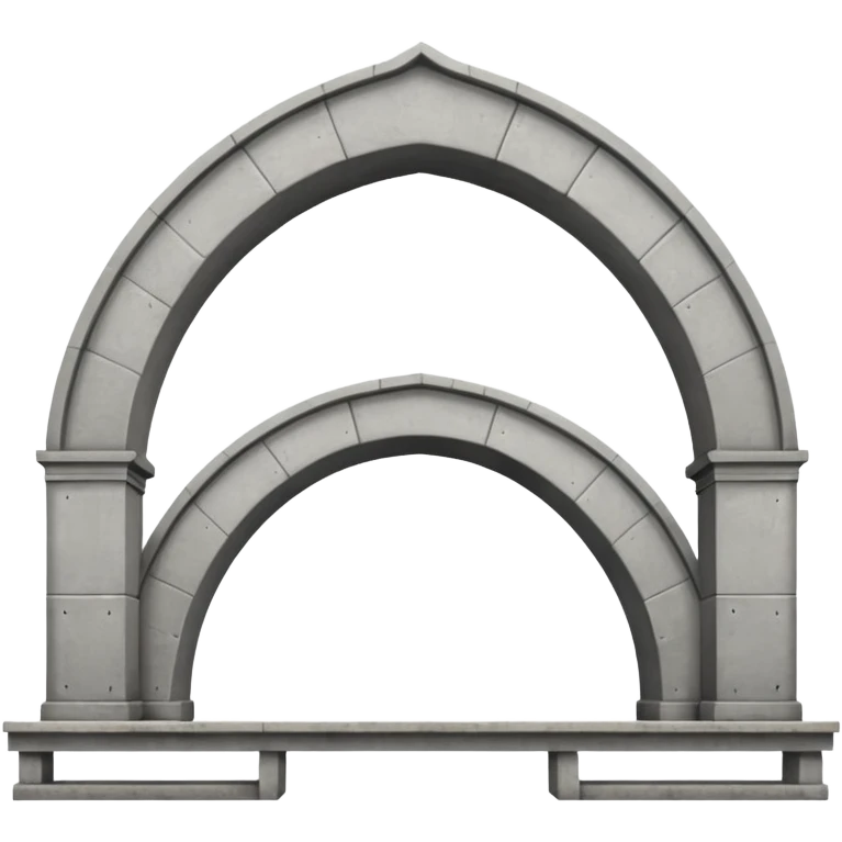 use this bridge. 2 ARCHES, one big platform. you see how there is 2 arches on top emoji