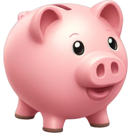 piggy bank sided emoji