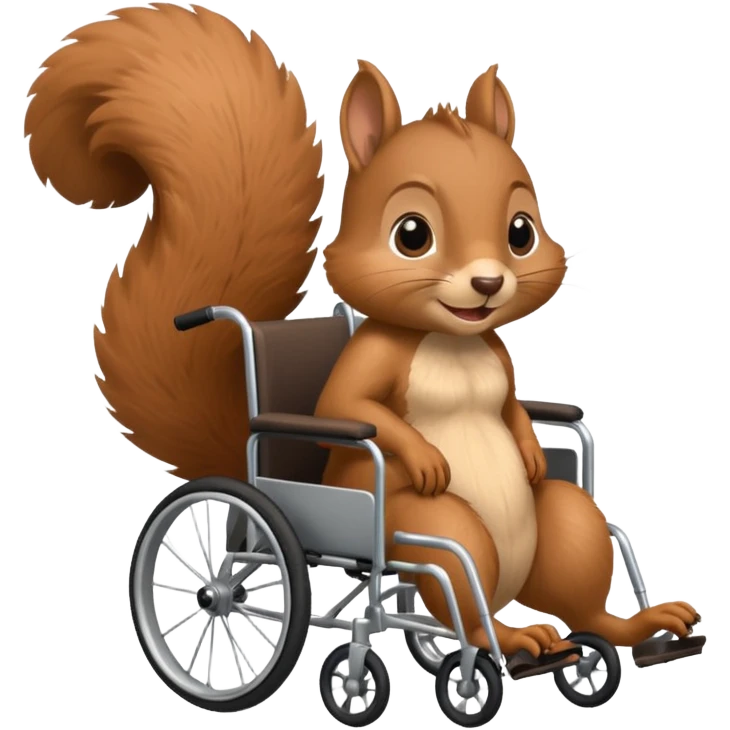 squirrel in a wheelchair emoji