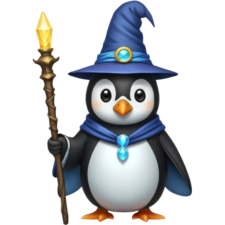 Penguin Wizard emoji