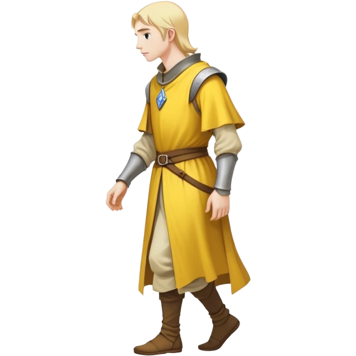 fantasy rpg medieval yellow person walking sideview emoji