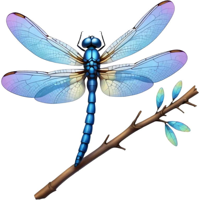 blue dragonfly emoji
