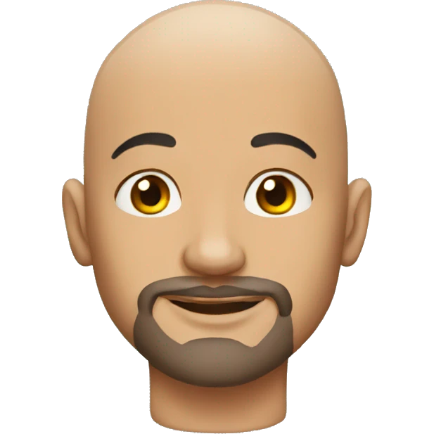 Bald man wearing tattoos  emoji