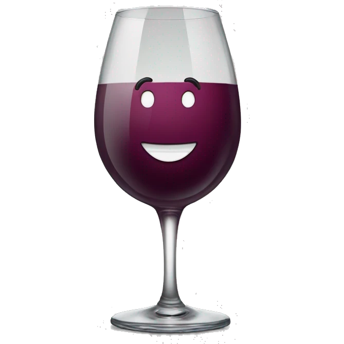 wine glass smiley emoji