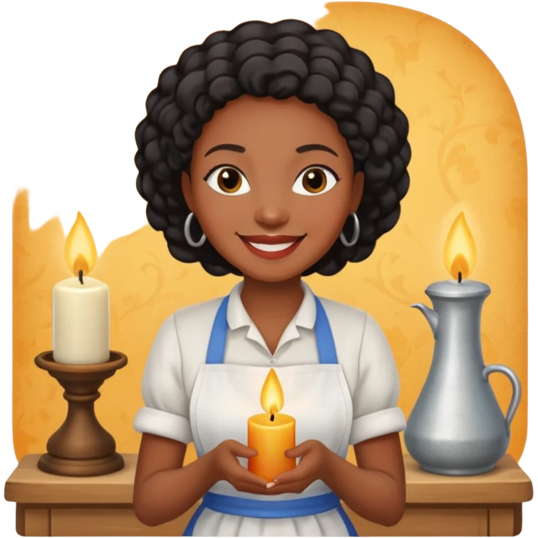 Candle Maker black woman emoji