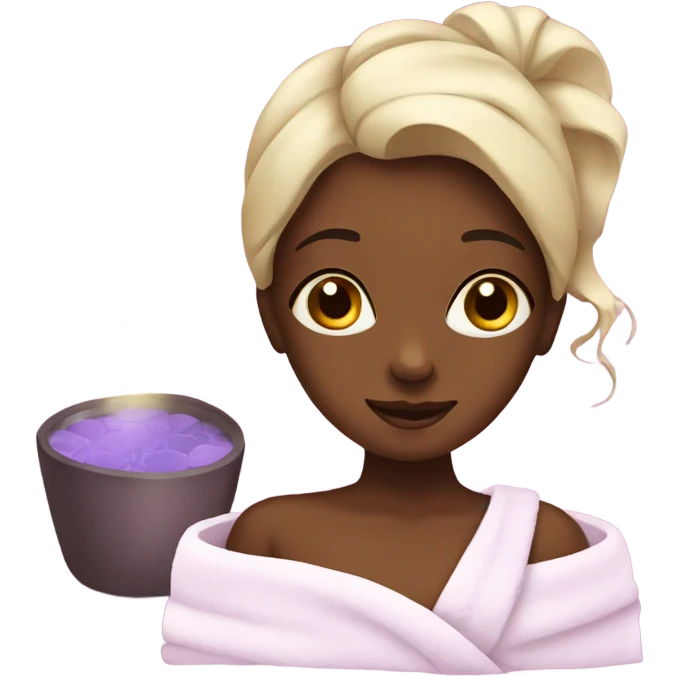 girl having a spa night  emoji