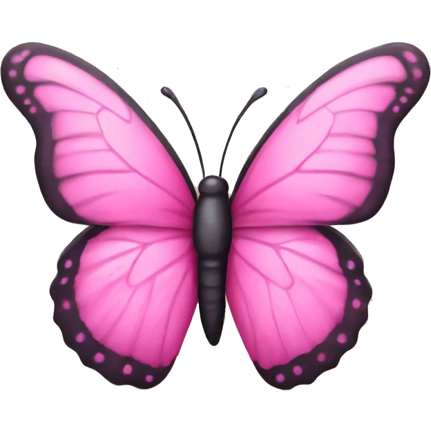 Pink butterfly  emoji