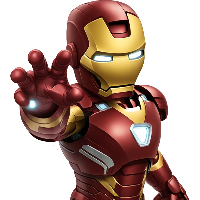 iron man showing his thumb down dissaproval emoji