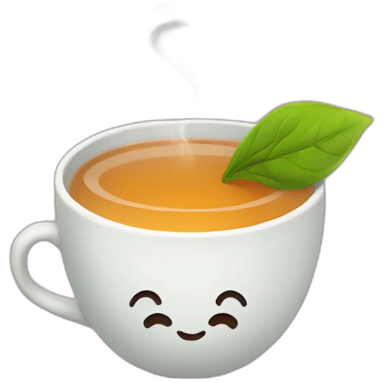 Cute tea emoji
