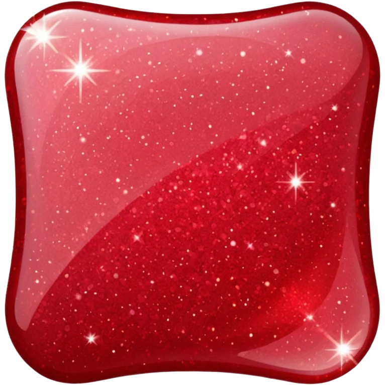 Ruby glitter RED emoji