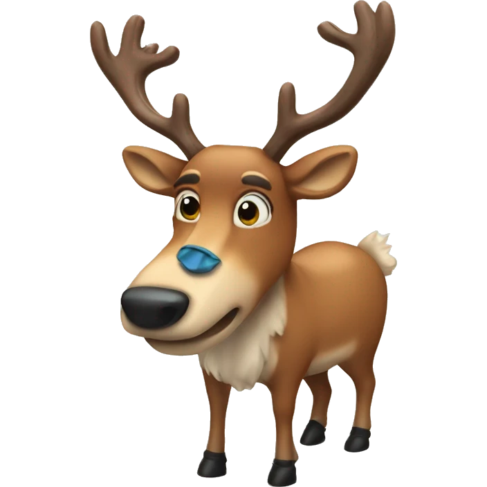 Raindeer with bowty emoji