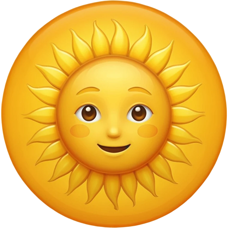 Sun in sky emoji