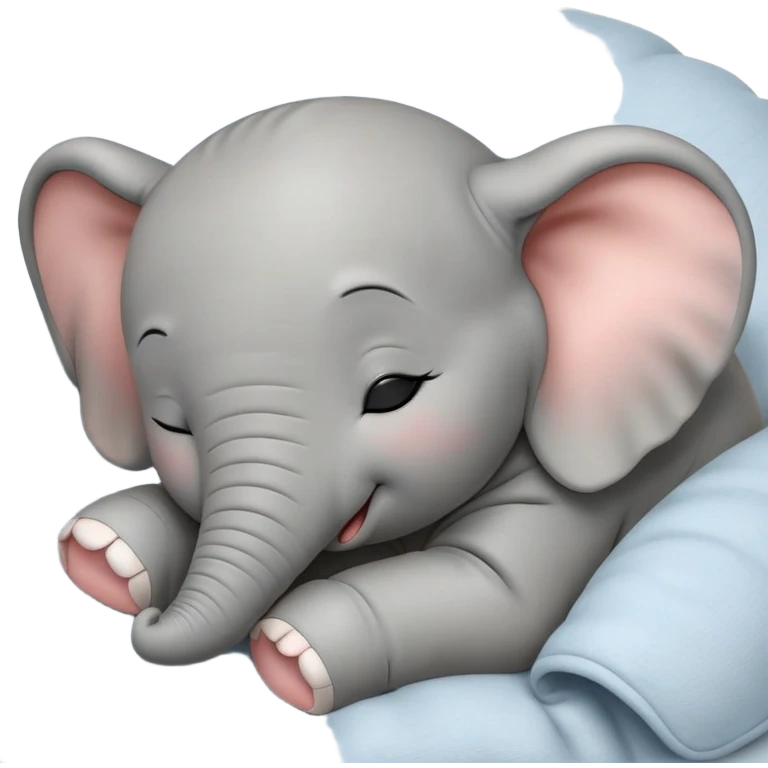 meme-worthy-cute-sleeping-baby-elephant-portrait-emoji,-head-resting-peacefully-with-a-contented-smile,-showcasing-a-delightfully-tiny-build-and-a-luxuriously-soft-gray-hide,-eyes-shut-in-a-serene,-restful-nap,-simplified emoji