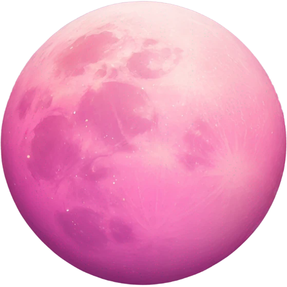 Pink moon emoji