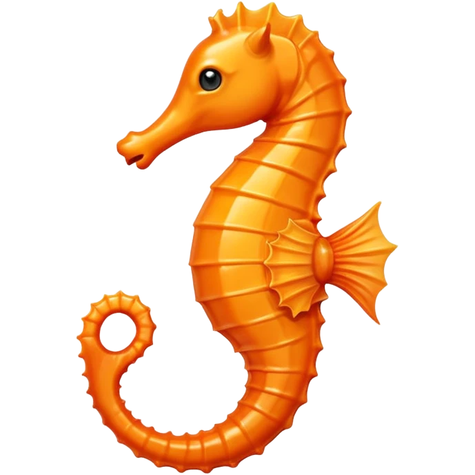 orange seahorse emoji