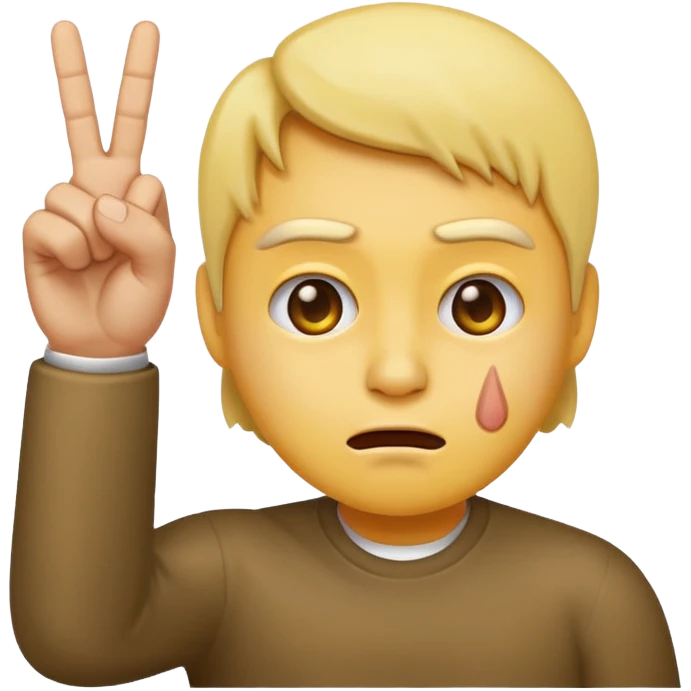 emoji throwing up the middle finger while looking annoyed emoji