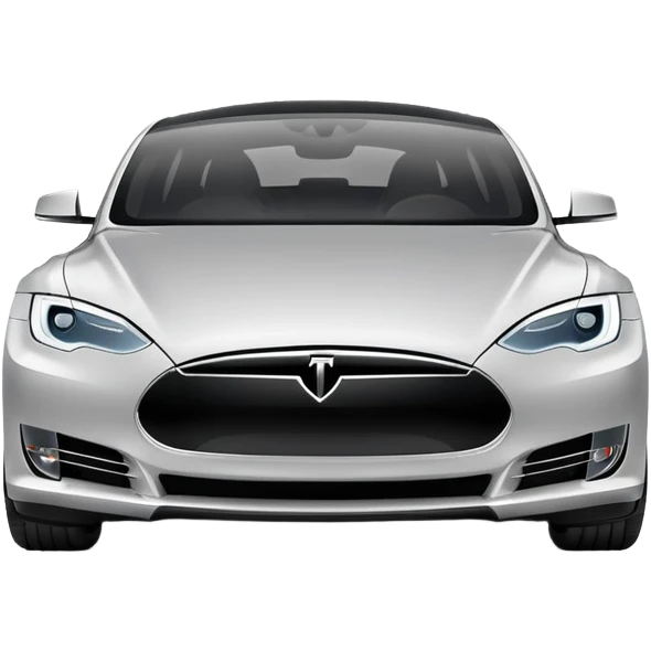 Tesla Model S electric car emoji