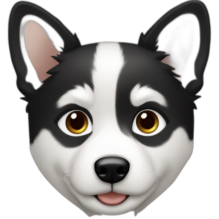 boy-with-pomsky-black-white emoji