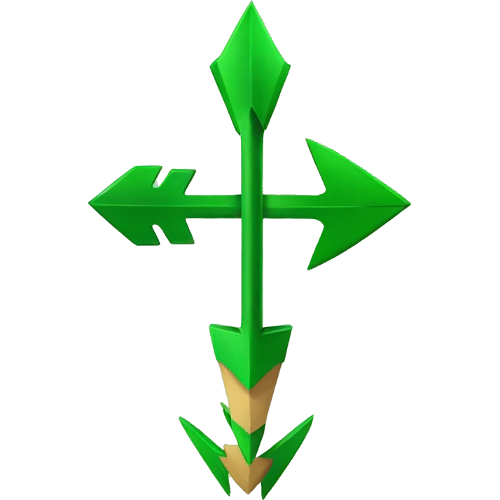 GREEN ARROW THAT GOES UP emoji