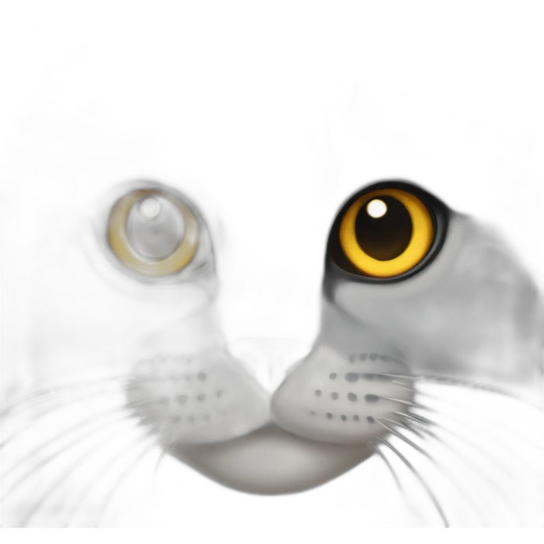 Cat, deep grey, âmbar eyes, British long hair emoji