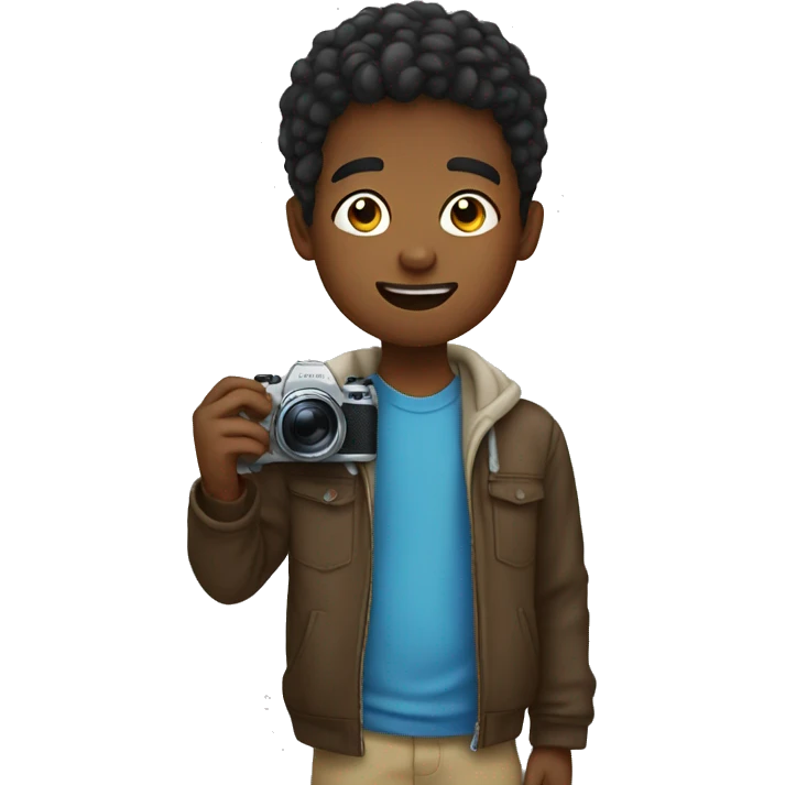 Boy taking a photo  emoji