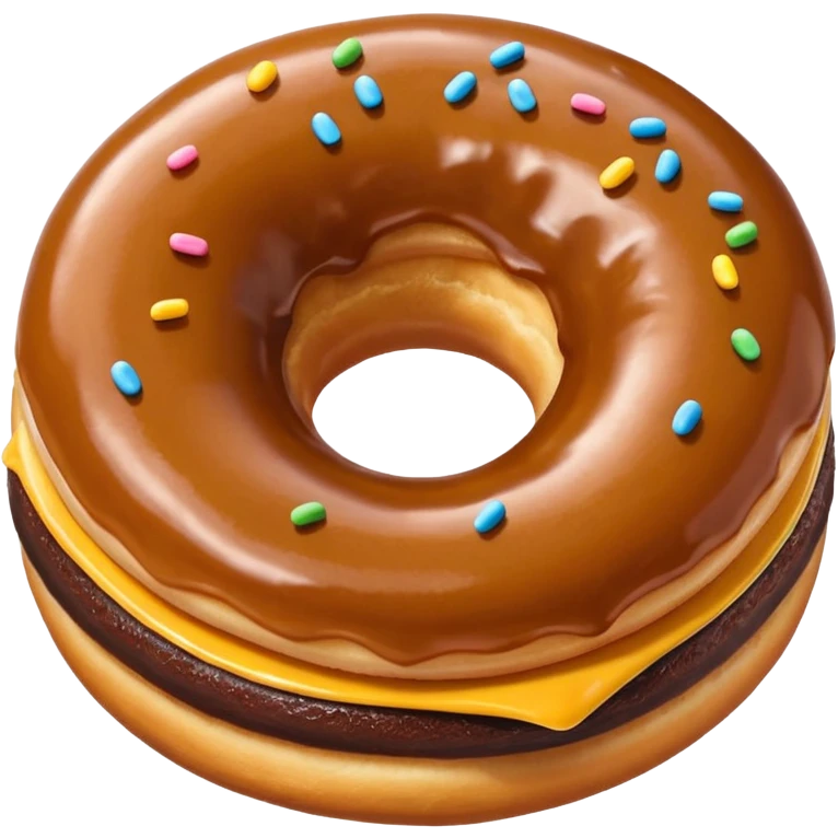 Karamelli çilekli donut emoji