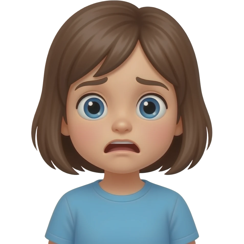 enfant qui a tres peur emoji