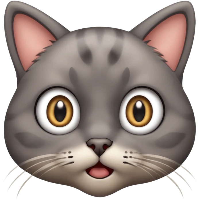 very terrified cat emoji