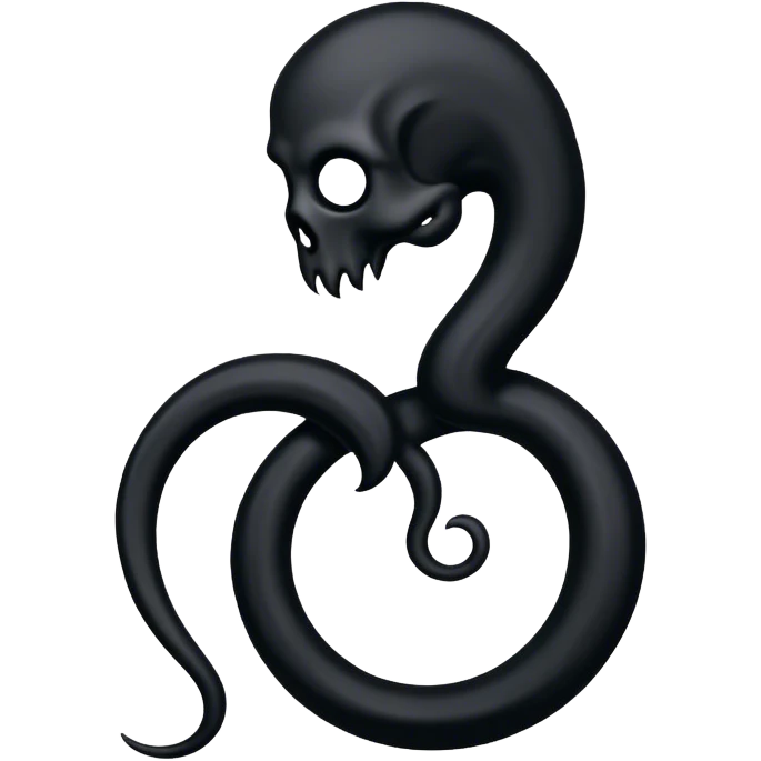 The Dark Mark in blac emoji