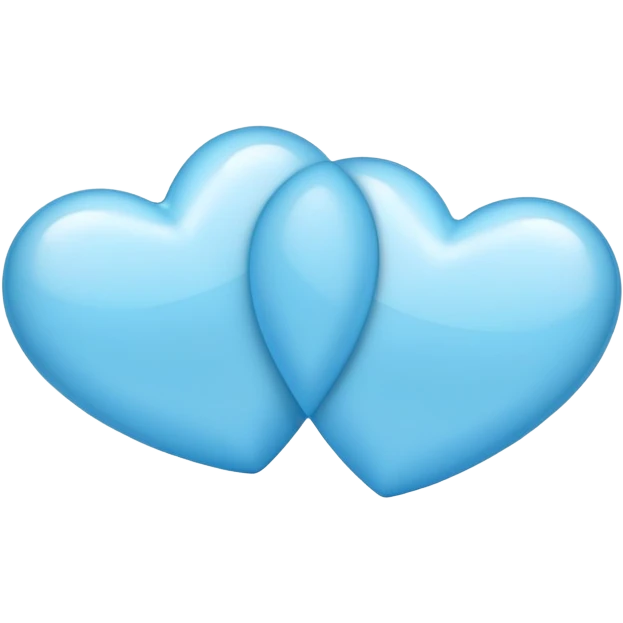 Double Light blue hearts emoji