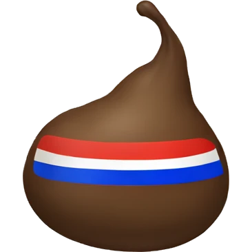 Turd but instead of brown there is a Russian flag emoji