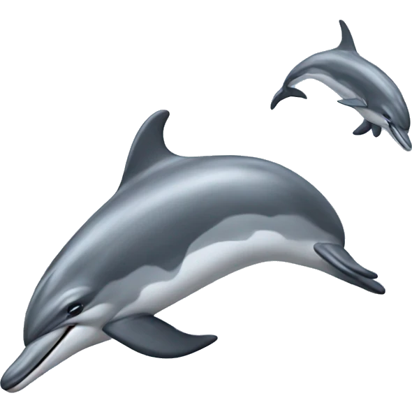 flying dolphins  emoji