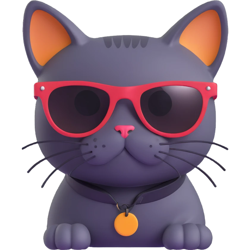 cat wearing sunglasses emoji