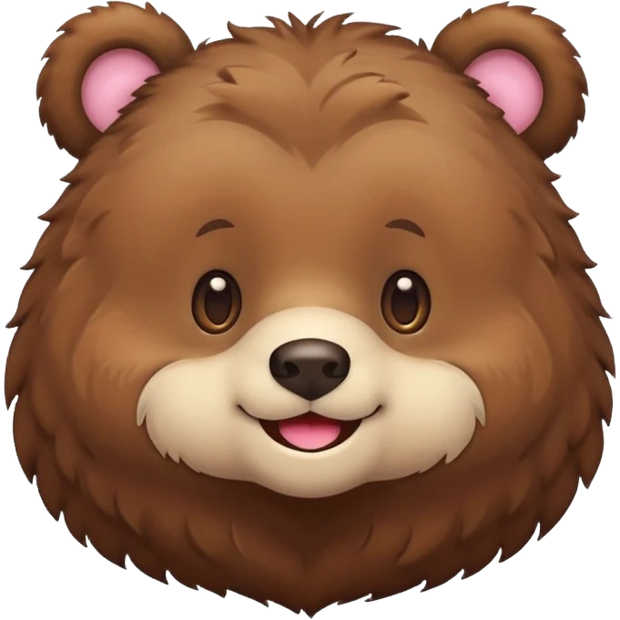 A cute Kawaii bear emoji