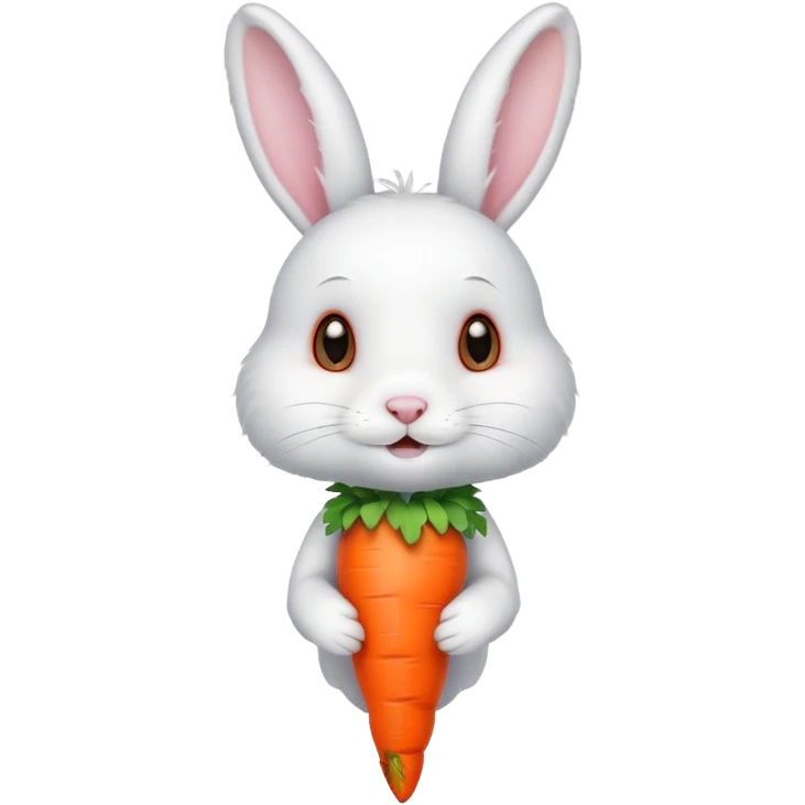 bunny with carrot emoji