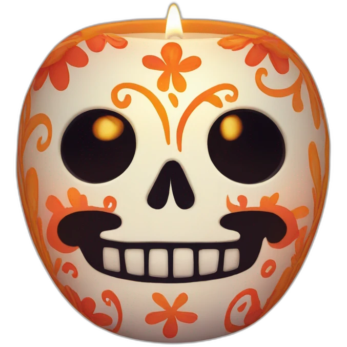 candle dia de los muertos emoji