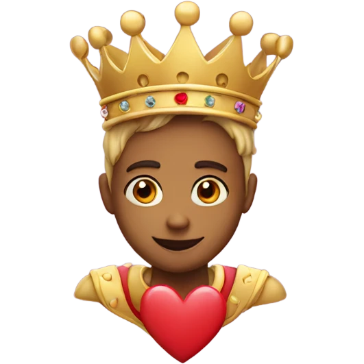 Heart with crown  emoji