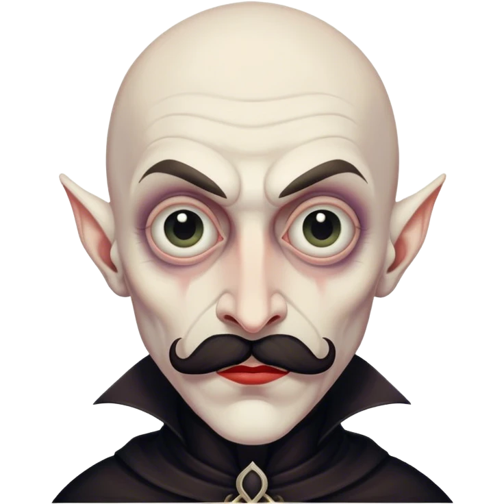 Nosferatu with moustache  emoji