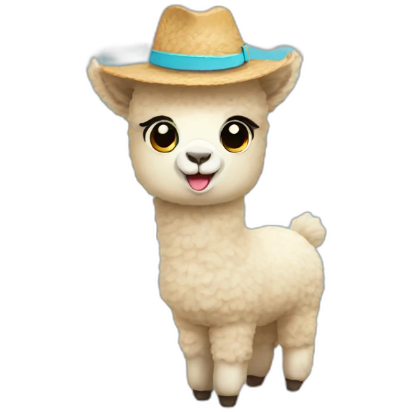 vacation alpaca emoji